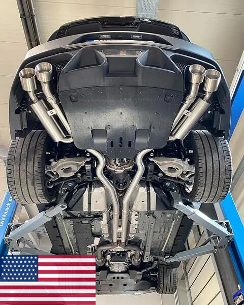 GRAIL Klappenabgasanlage | ECE | passend für Ford Mustang 5.0 GT V8 / Bullit Gen. 6 S550 FL (Bj. 2018-2024)(US-Modell)