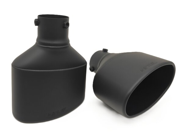 GRAIL Endrohrset | Schwarz | oval | passend für Audi RS6/RS7 (C8)