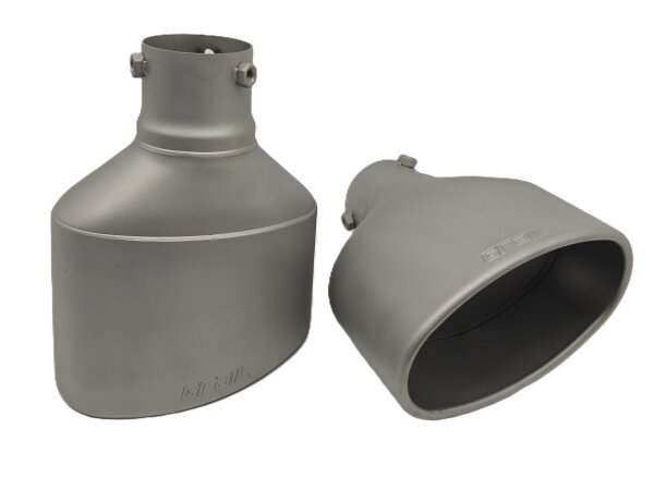 GRAIL Endrohrset | Edelstahl | oval | passend für Audi S3 (8V) Sportback