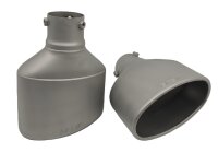 GRAIL Endrohrset | Edelstahl | oval | passend für...